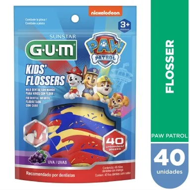 FLOSER KIDS HILO DENTAL CON MANGO PARA NIÑOS GUM