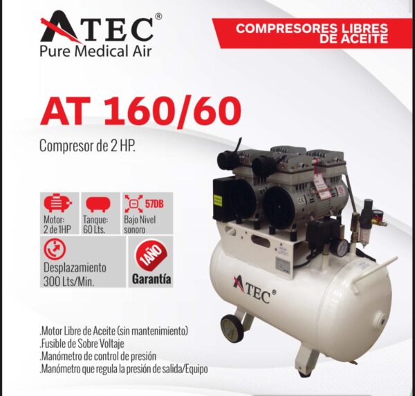 COMPRESOR 2HP ATEC AT 160/60