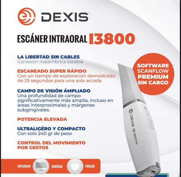 ESCANER INTRAORAL DEXIS I3800