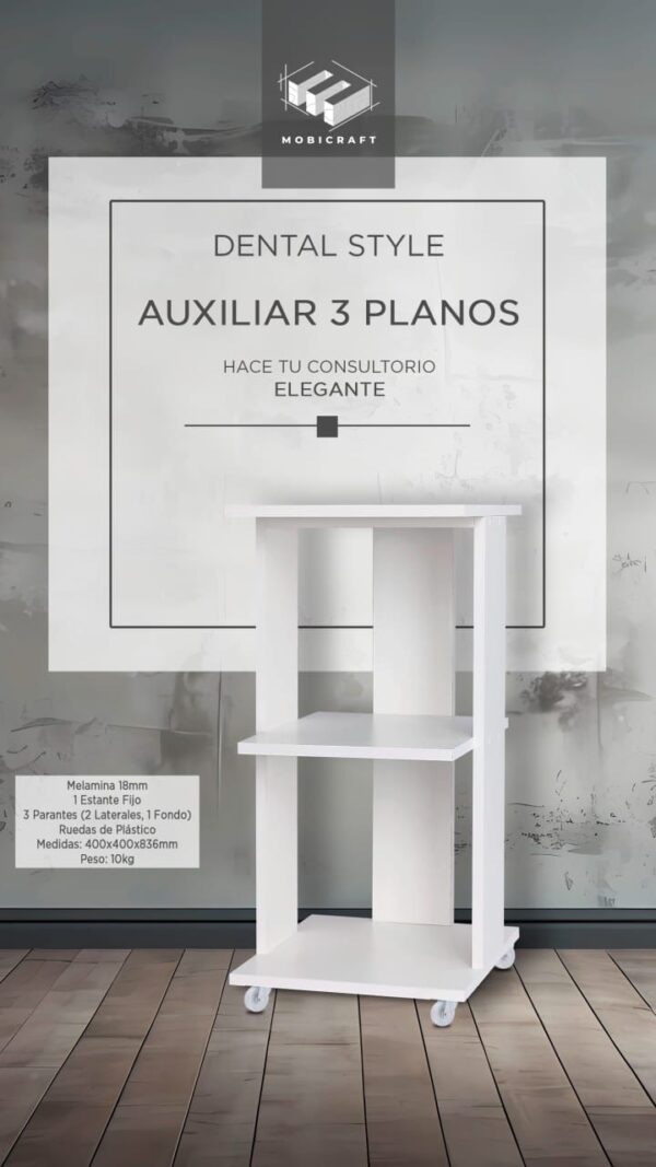 MUEBLE RODANTE AUXILIAR 3 PLANOS